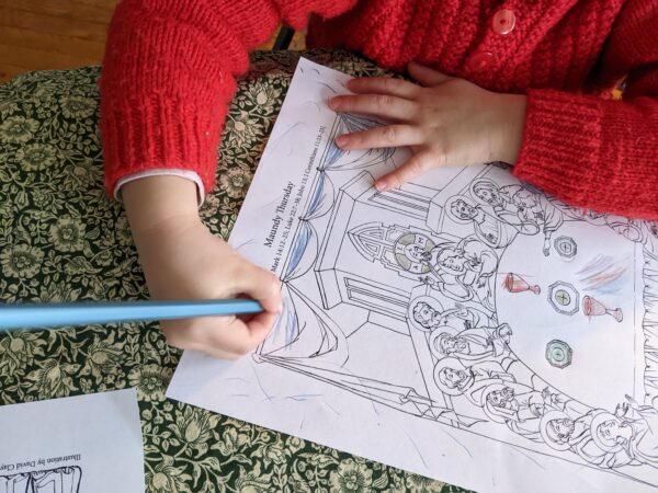 child coloring in printables from Second Spring